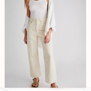 Levi's Ribcage Straight Optic Wavy Heat Jeans